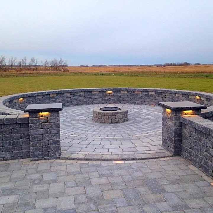 Custom backyard build by Brick Lawn Landscaping